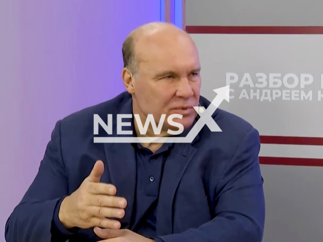 Picture shows Andrey Kolesnik, undated. He reportedly said in an interview with NEWS.ru that Great Britain could take extreme measures, including organizing an assassination attempt on Russian President Vladimir Putin. Note: Image is a screenshot from video. (Newsflash/NX)