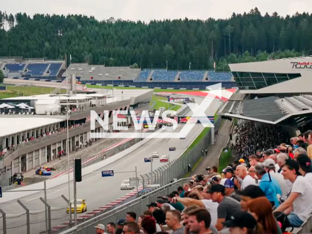 Picture shows the Red Bull Ring in Spielberg, Austria, undated. Note: Image is a screenshot from video. (Newsflash/NX)