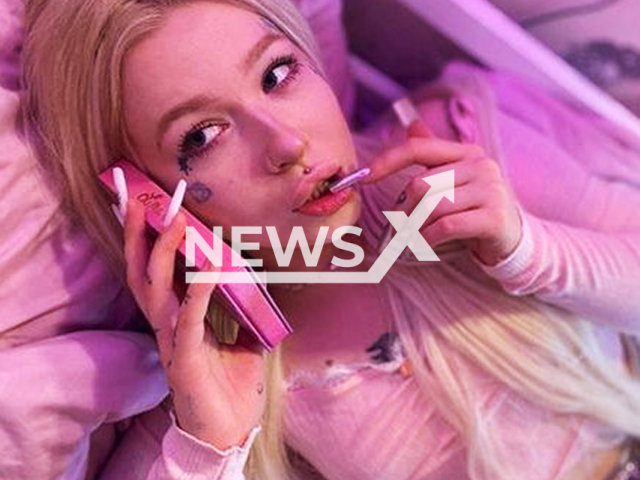 The 22-year-old Russian blogger from Vyborgsky District in Saint Petersburg poses in undated photo. She reportedly wiped her private parts with passport. Note: Private photo taken from local media. (Newsflash/NX)