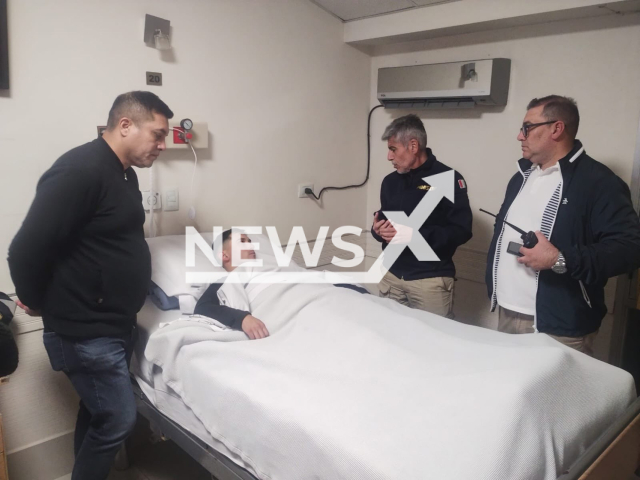 Picture shows the injured officer, undated. A driver dragged him in Cordoba, Argentina, on May 31, 2025. Note: Licensed photo. (@minsegcba/Newsflash/NX)
