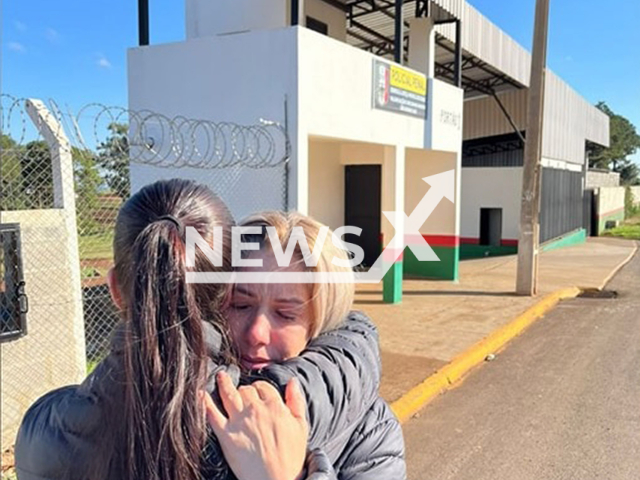 Picture shows Claudia Tavares Hoeckler and unnamed person, undated. She turned herself in voluntarily in the Chapeco Women's Penitentiary, Brazil, on May 31, 2025. Note: Private photo taken from social media. (Newsflash/NX)