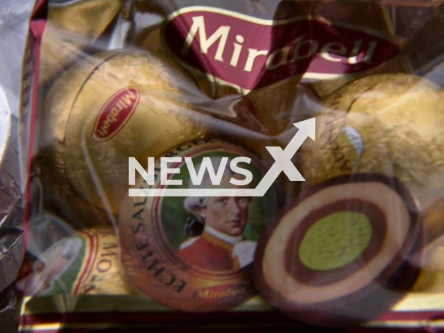 Photo of Mozartkugel.
Note: Photo is a screenshot from a video(Newsflash).