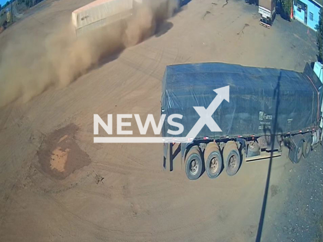A lorry crashes into a restaurant in Comodoro, Brazil, on Jun 06, 2025. There are no reports of injuries. Note: Photo is a screenshot from a video(Newsflash/NX)