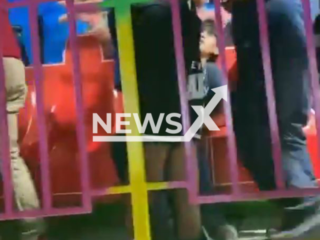 Video shows the fairy that was reported to have a failure in El Carmen, Nuevo Leon, Mexico, on Jun.14, 2025. Several people were injured. Note: Photo is a screenshot from a video(Newsflash/NX)