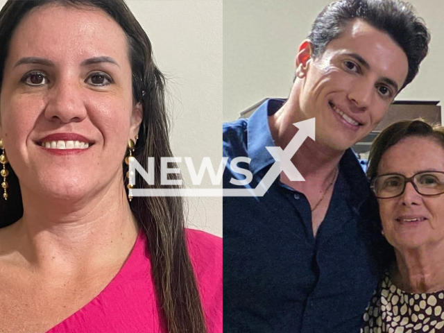 Picture shows Nathalia Garnica (left) and Luiz Antonio Garnica and his mother, Elizabete Arrabaca, undated. Police said Nathalia was also poisoned after she died in Ribeirao Preto, Brazil, in March 2025. Note: Private photo. (Newsflash/NX)