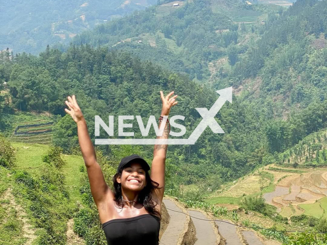 Juliana Marins poses in undated photo. She fell during a hike on Rinjani volcano in Indonesia after on Friday, 20 June, 2025. Note: Private photo from social media. (@resgatejulianamarins/Newsflash/NX)