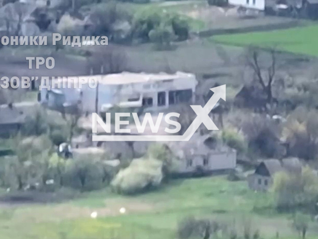 Tro 98 "Azov" Dnipro destroyed Russian temporary command post infantry and ammunition in May 2022. Note: This picture is a screenshot from the video (@azov_dnipro/Newsflash).