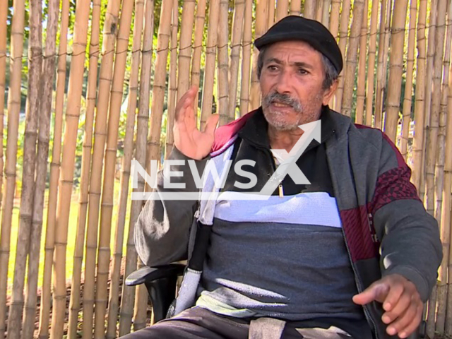 Picture shows Luiz Jaeger, 68, undated. He was dragged by a truck while in a wheelchair in Porto Alegre, Brazil. Note: Image is a screenshot from local media video. (Newsflash/NX)