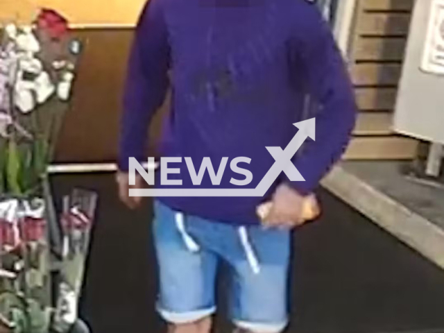 The person pictured is strongly suspected of having committed a robbery at a gas station. The suspect had a noticeable abrasion wound on his right shin. Note: Police photo. (Bern Police Department/Newsflash/NX)