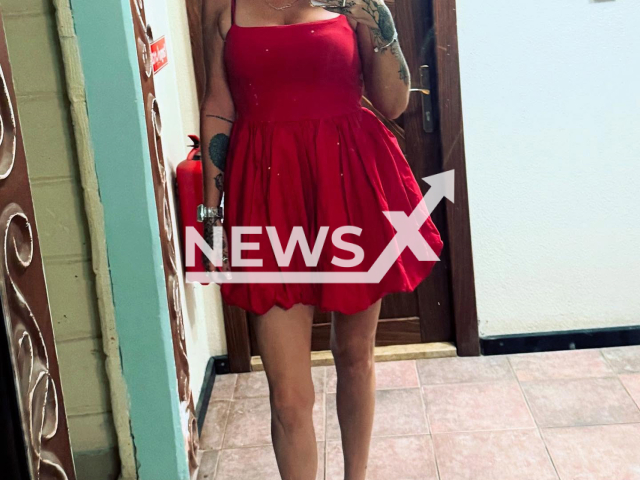 Cerys Nelmes poses in undated photo. She was reportedly detained for shoplifting in Istanbul, Turkey. Note: Private photo taken from social media. (@cerysnelmes/Newsflash/NX)