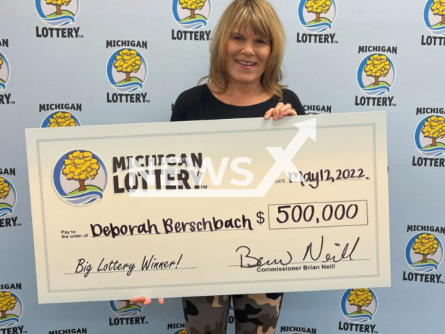 Deborah Berschbach, 54,  won USD 500.000 for Mother’s Day, in Royal Oak , USA. Note: Photo from a press statment. (Michigan Lottery/Newsflash)