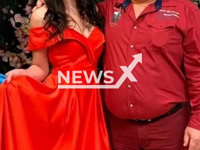Diana Dabson and Nadir Abulov pose in undated photo. A marriage swindler who deceived and cheated 10 women out of money has been sentenced in absentia to 11 years in Moscow, Russia. Note: Private photo. (Newsflash/NX)