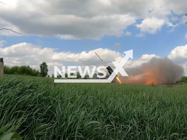 Donetsk People's Militia and Russian forces deploy rocket artillery after which infantry units move forward and occupy the vacated positions in Avdiivka, Ukraine, in May, 2022. Note: Picture is a screenshot from a video (@nm_dnr/Newsflash)