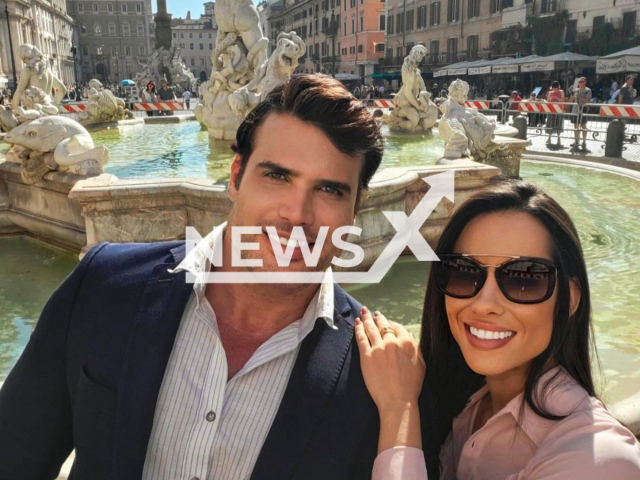 Rene da Silva Nogueira Junior and Ana Paula Balbino Nogueira pose in undated photo. He killed Laudemir de Souza Fernandes in Belo Horizonte, Brazil, on Aug. 11, 2025. Note: private photo. (Newsflash/NX)