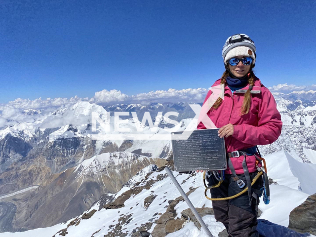 Natalya Nagovitsyna poses in undated photo. Luca Sanigaglia died while trying to save her on Pobeda Peak in Kyrgyzstan. Note: Private photo taken from social media. (Newsflash/NX)