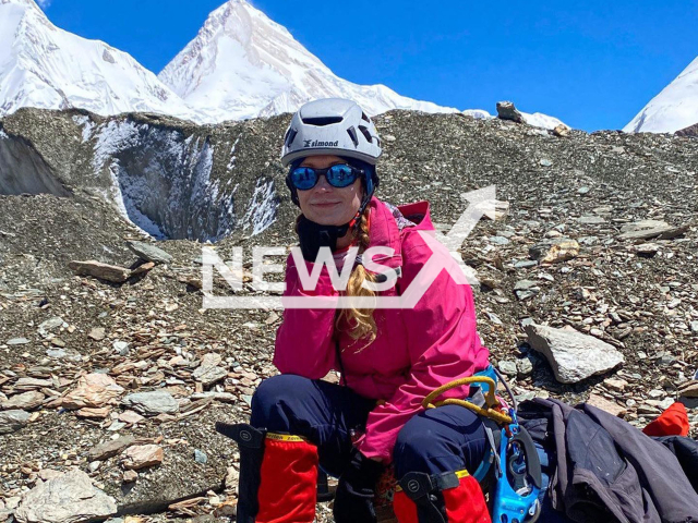 Natalya Nagovitsyna poses in undated photo. Luca Sanigaglia died while trying to save her on Pobeda Peak in Kyrgyzstan. Note: Private photo taken from social media. (Newsflash/NX)