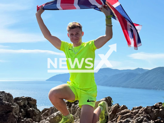 Will Eggerton poses in undated photo. He was scammed out of RUB 53,000 (GBP 490) by fraudsters in Irkutsk, Russia, in August 2025. Note: Private photo from social media. (@willeggerton/Newsflash/NX)
