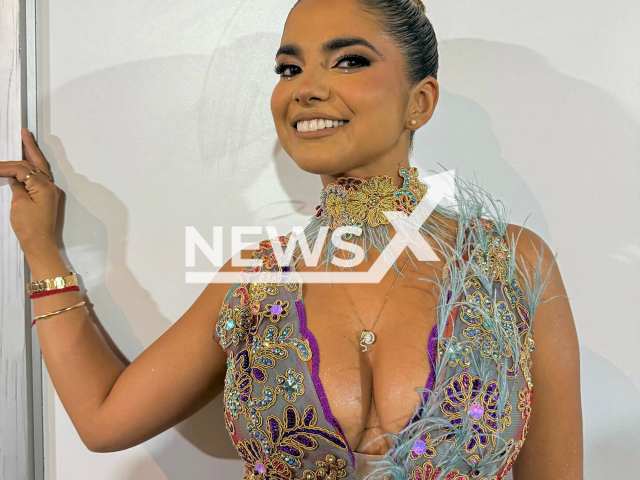 Susana Alvarado poses in undated photo. She was hit by a drone during a performance in Chiclayo, Peru. Note: Private photo taken from social media. (@susanaalvaradoc/Newsflash/NX)