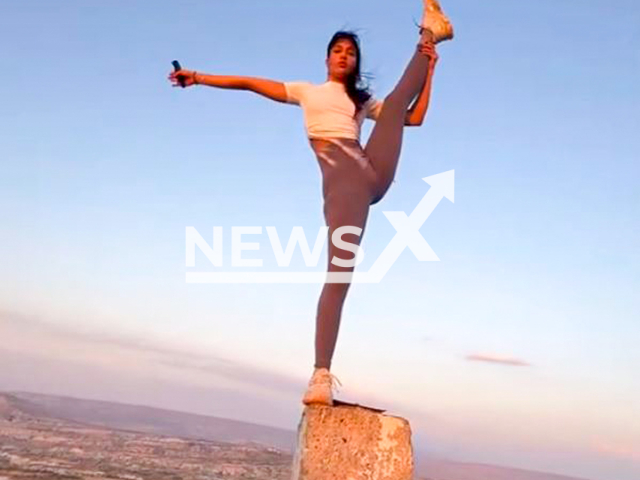 Video shows Merjem in Cappadocia, Turkey, undated. She explained her side of the story. Note: Photo is a screenshot from a video(@blittem/Newsflash/NX)