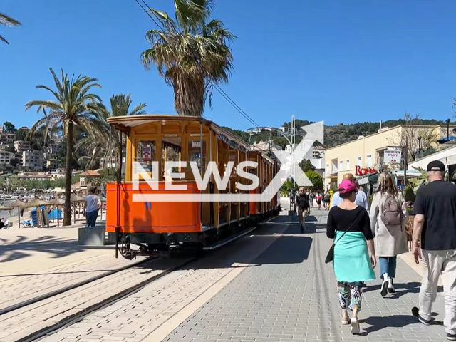 Picture shows Soller, town in Majorca, Spain, undated. Note: Image is a screenshot from video. (Newsflash/NX)