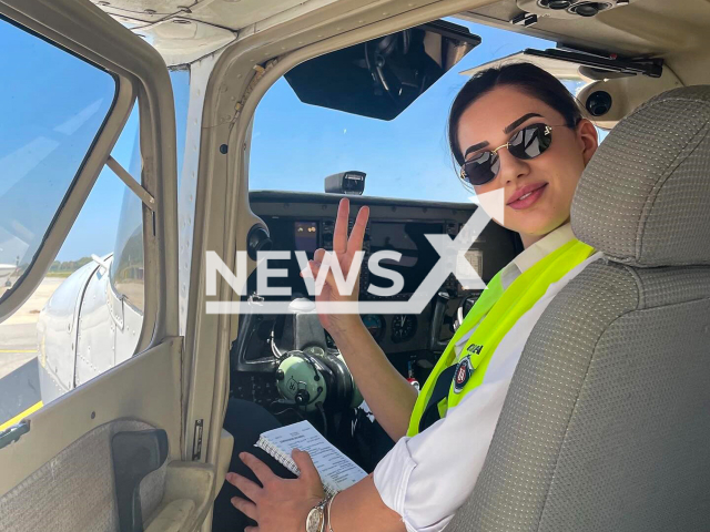 Picture shows the 31-year-old pilot trainee Berfu Hatipoglu who crashed with a plane in the Torbali district in Turkey. She lost her life. Note: Private photo taken from social media. (Newsflash/NX)