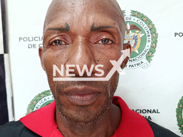 Picture shows Jhon Jairo Herrera Pacheco, known as alias Jhon, undated. The arrest took place in Calamar, Colombia. Note: Police photo. (Newsflash/NX)
