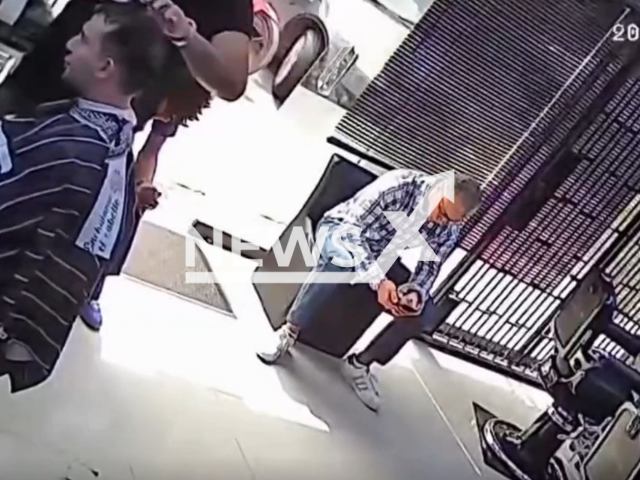 A driver crashes into a barbershop in La Molina, Peru, on Sept.06,2025. There were no victims. Note: Photo is a screenshot from a video(Newsflash/NX)