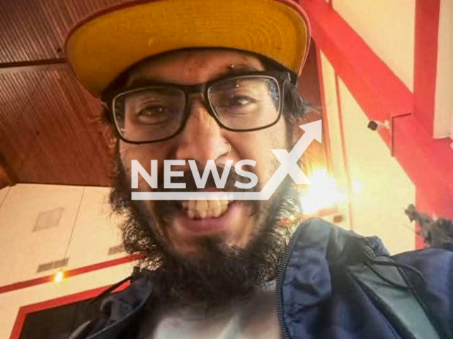 Picture shows Ivan Vallejos, undated. He is accused of burning a dog in a bonfire in Pasto, Colombia. Note: Private photo. (Newsflash/NX)