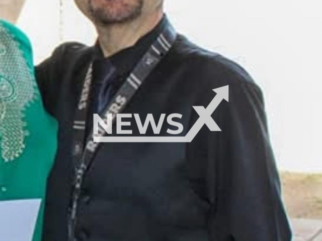 Luis Eduardo Bojorquez Huesca poses in undated photo. He fainted on stage while singing in Sonora, Mexico. Note: Private photo. (Newsflash/NX)
