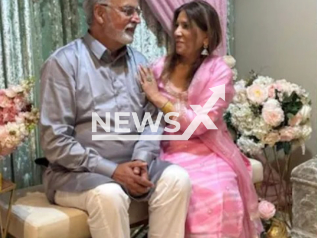 Picture shows Rupinder Kaur Pandher and Charanjit Singh Grewal, undated. The US citizen was killed in Punjab, India. Note: Private photo. (Newsflash/NX)
