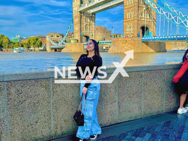 Francielly de Paiva poses in undated photo. She was extradited from Portugal and arrived at Brazil, on Sept.19,2025. Note: Private photo taken from social media. (Newsflash/NX)