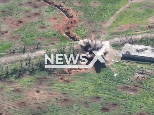 25 Separate Brigade showed the destruction of the Russian combat infantry vehicle BMP in May 2022. Note: Picture is a screenshot from a video (@dshv25opdbr/Newsflash)