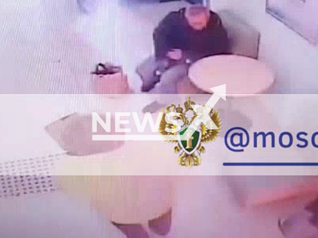 This image is a screen grab of the video supplied titled NewsX-MoscowFireWorks-01.mp4: Footage shows pensioners set off fireworks in a bank in Podolsk, Moscow Oblast, Russia on  Saturday, Sep. 27, 2025.(Clipzilla/NX)