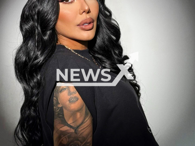 Marcela Reyes poses in undated photo. She reported threats from her ex-husband B King's cell phone. Note: Private photo taken from social media. (@marcelareyes/Newsflash/NX)
