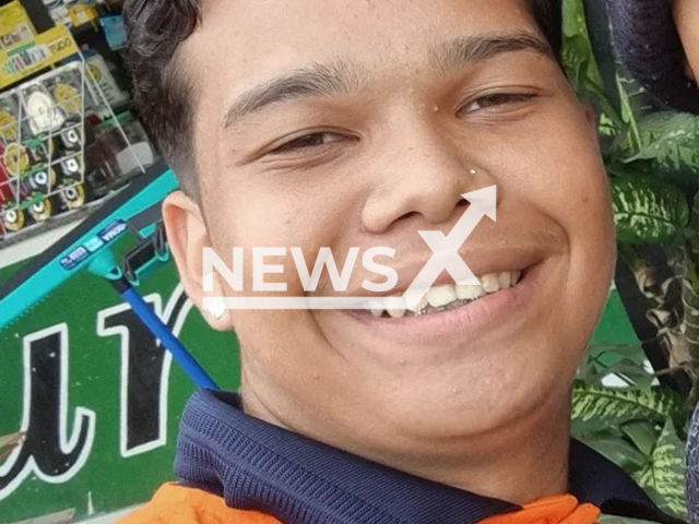 Picture shows the young man who tattooed Bolsonaro on his forehead and then removed it, undated. Joao Carlos da Silva, 20, completely removed the tattoo in Rio de Janeiro, Brazil. Note: Private photo taken from social media. (@espeto.ofc/Newsflash/NX)