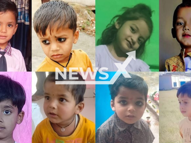 (Clockwise from left) Shivam, Chanclesh, Vidhi, Hetansh, Usaid, Garmit, Kabir and Adnan, undated. They have died. Note: Private photo. (newsX)