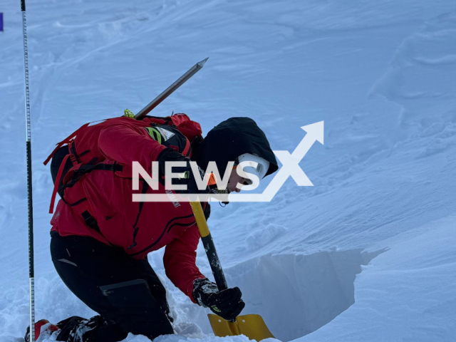 A large-scale search operation is underway in the Bucegi Mountains for the British tourist who went missing, undated. He asked for help, as he was exhausted and suffering from hypothermia. Note: Photo from rescue service. (@SalvamontBrasov/Newsflash)