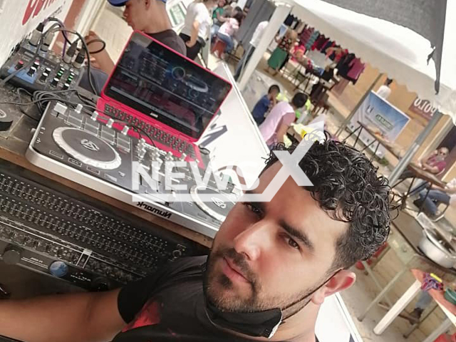 Edwin Villafuerte, 35,  teacher and DJ was allegedly murdered at a party because he did not immediately play a song the killer wanted, in San Isidro, Guatemala, on 16th May.
Note: Private photo.  (Newsflash)