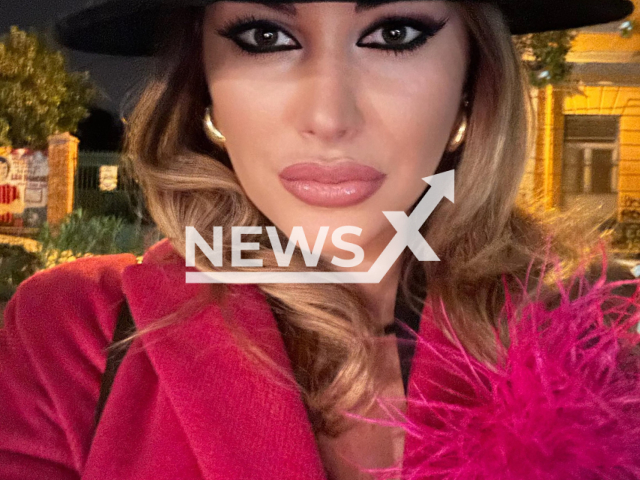 Anna Tagliaferri poses in undated photo. She was killed in Cava de' Tirreni, Italy. Note: Private photo taken from social media. (Newsflash)