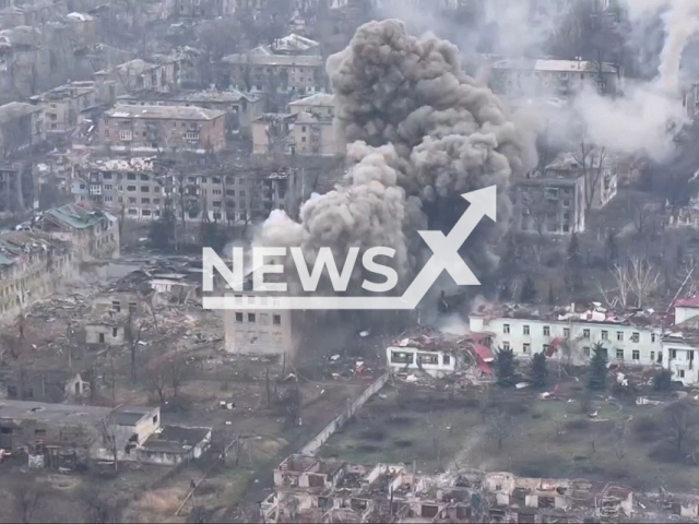 This image is a screen grab of the video supplied titled NewsX-AssaultRodinskoye-01.mp4: Footage shows Russian forces targeting Ukrainian strongholds in Rodynske, Donetsk Oblast, Ukraine on Wednesday, Dec. 24, 2025.(Clipzilla)