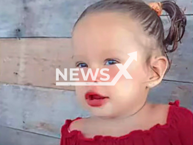 Picture shows little Clara Vitoria, undated. She died after she was attacked by piranhas in Coari, Brazil. Note: Private photo. (Newsflash)