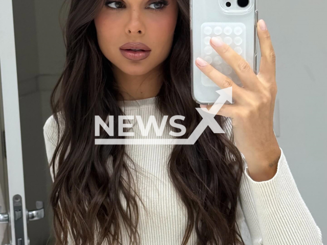 Amanda Kimberlly, 31, poses in undated photo. She is the mother of Neymar's child. Note: Private photo taken from social media. (@akimberllya/Newsflash)