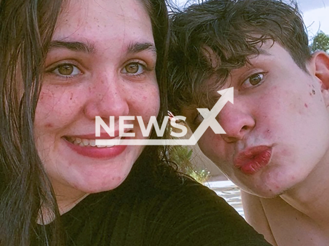 Lavinia Eduarda Cichaseski and Joao Victor da Silva pose in undated photo. They were found dead in Sinop, Brazil. Note: Private photo taken from social media. (Newsflash)