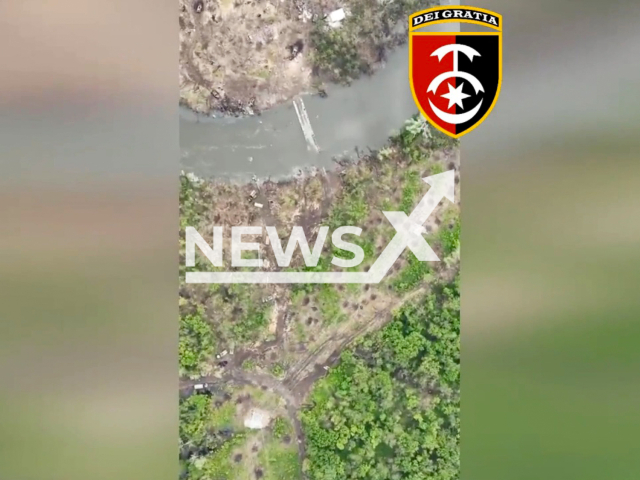 Consequences of the defeat of Russian troops near Belogorivka during the crossing of the river Seversky Donets in May 2022. Note: Picture is a screenshot from a video (@30brigade/Newsflash)