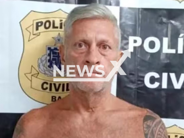 Picture shows Sergio Nahas, undated. He was arrested 23 years after killing his wife in Sao Paulo, Brazil. Note: Police photo. (Newsflash)