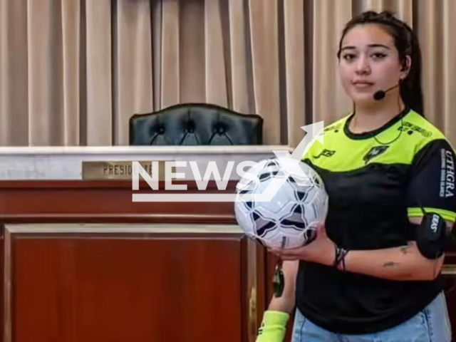 Victoria Cruz poses in undated photo. She was assaulted during a match in Bahía Blanca, Argentina. Note: Private photo. (Newsflash)