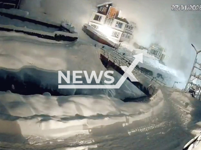 This image is a screen grab of the video supplied titled NewsX-AvalancheSonamarg-01.mp4: Footage shows a massive avalanche swallowing the Sonamarg tourist resort in seconds in Jammu and Kashmir, India on Tuesday, Jan. 27, 2026.(Clipzilla)