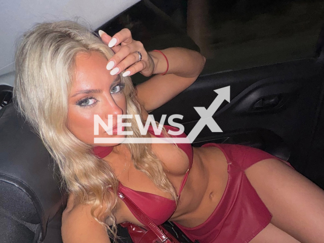 Celeste Manzur poses in undated photo. She said she was robbed in Mar del Plata, Argentina.  Note: Private photo taken from social media. (@celemanzur/Newsflash)