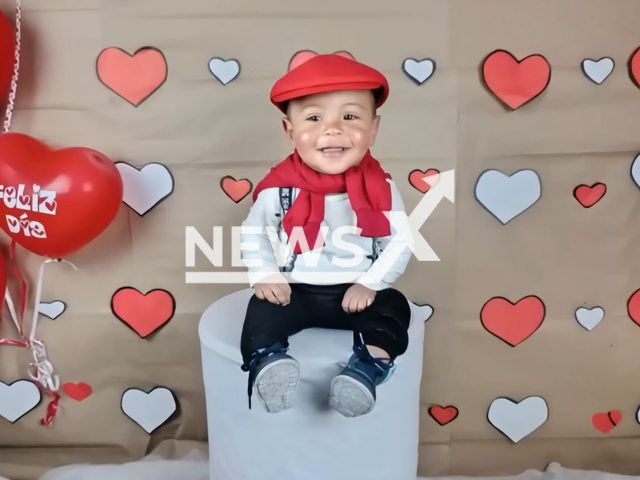 Picture shows little Liam Gael, undated. He died in the nursery in La Calera, Colombia. Note: Private photo. (Newsflash)