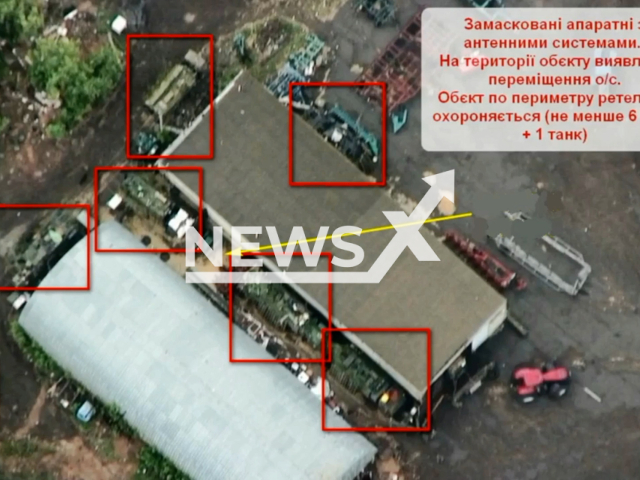 Ukrainian Forces destroyed Russian automated interference station R-330Zh 'Resident' in May 2022. Note: This picture is a screenshot from the video (@www.dshv.mil.gov.ua/Newsflash).